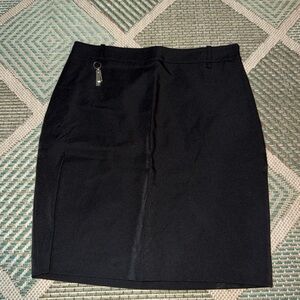 Mango Black Pencil Skirt with Keyring Detail
